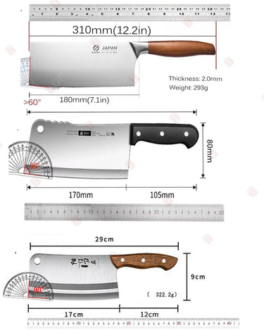 Ultra - Sharp Heavy Duty Meat Cleaver Knife - InspiredGrabs.com